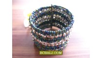 New Designs Beads Silver Cuff Bracelets Fashion